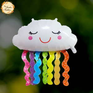 Cloud Rainbow Tassels Foil Balloon