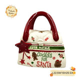 Christmas Handbag Porcelain Containers with Lid