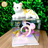 DIY Plush Cat and Edible Chocolate Gift Box