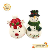 Christmas Salt & Pepper Porcelain Shaker Set