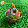 Sprinkled Donut Artistic Cupcake