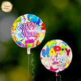 Happy Birthday Round Foil Balloon