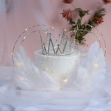 Stylized Crown Cake Deco Set