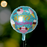 Happy Birthday Round Foil Balloon