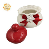Christmas Gift Goodie Bag Porcelain Containers with Lid