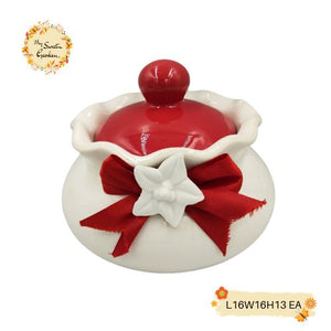 Christmas Gift Goodie Bag Porcelain Containers with Lid