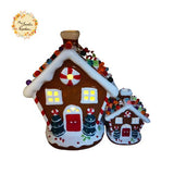 Christmas Gingerbread House LED Large Ceramic