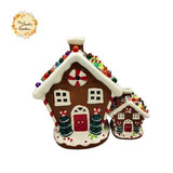 Christmas Gingerbread House LED Large Ceramic