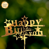 Glamourous Happy Birthday Acrylic Insert