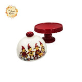 Christmas Gnome Porcelain Serving Stands