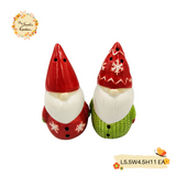 Christmas Salt & Pepper Porcelain Shaker Set