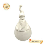 Christmas Gnome (Full Body) Porcelain Container with Lid