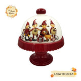 Christmas Gnome Porcelain Serving Stands