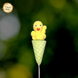 Assorted Gummies on a Cone with Pegga Pig, Octopus, Swan, and Dolphin design
