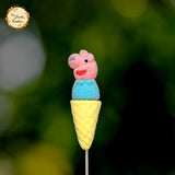 Assorted Gummies on a Cone with Pegga Pig, Octopus, Swan, and Dolphin design