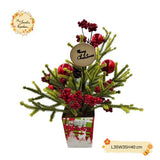 Christmas Plastic Pine Tree Height 35-40cm