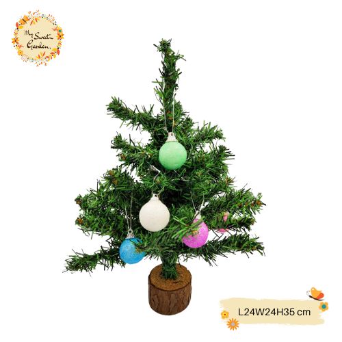 Christmas Plastic Pine Tree Height 35-40cm