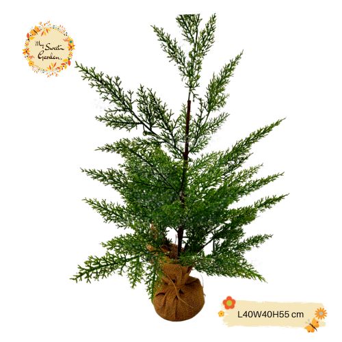 Christmas Plastic Pine Tree Height 35-40cm