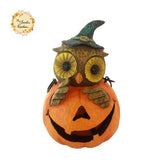 Halloween Limited Edition Owl Pumpkin Hangable Party Decoration