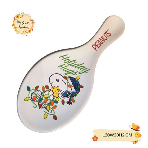 Christmas Snoopy (Spoon-shaped) Porcelain Serving Plate