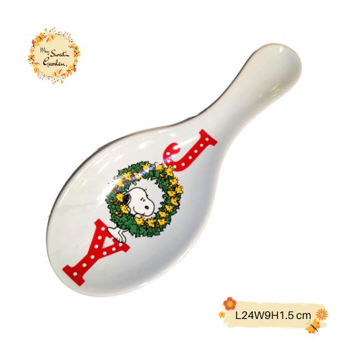 Christmas Snoopy (Spoon-shaped) Porcelain Serving Plate
