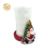 Christmas Porcelain Kitchen Paper Towel Holder