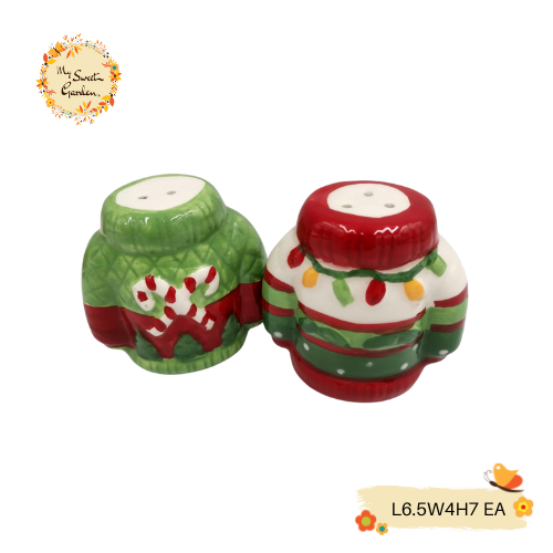 Christmas Salt & Pepper Porcelain Shaker Set