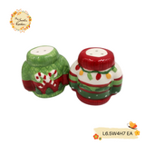 Christmas Salt & Pepper Porcelain Shaker Set