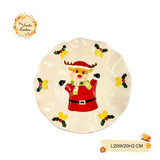 Christmas Two-Tiered Porcelain Serving Stands