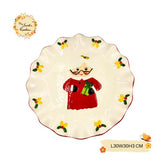 Christmas Two-Tiered Porcelain Serving Stands