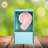 Pink Rose Numbered Candle