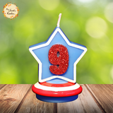 Superhero Numbered Candle