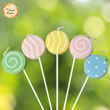 Hearts and Lollipops Themed Candle