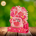 Assorted Romantic 3D Heart Pop-up Gift Card