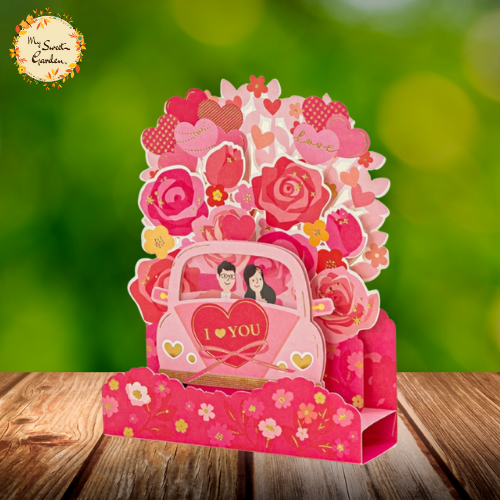 Assorted Romantic 3D Heart Pop-up Gift Card