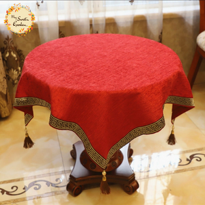 Red Oriental Style Tablecloth