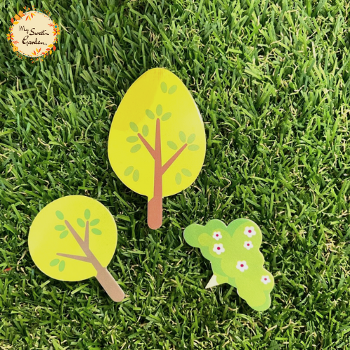 Mini Trees and Bush Paper Insert