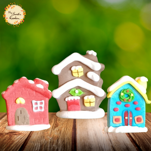 Christmas Gingerbread House Fondant Topper