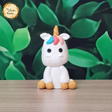 Unicorn in Rainbow Clay Figurine