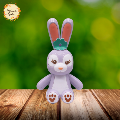 Purple Rabbit Plastic Figurine
