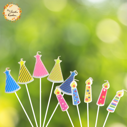 Party Candles and Hats Themed Candle
