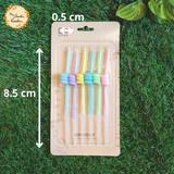 Straw Pastel Colour Themed Candle