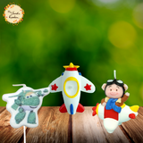 Airplane Themed Candle