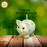 Polkadot Pig Themed Candle