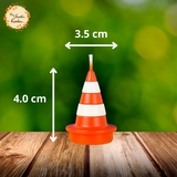 Traffic Cone Themed Candle