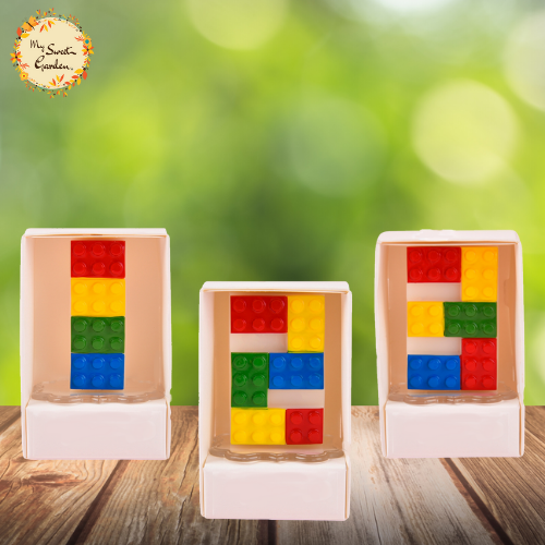 Lego Themed Candle