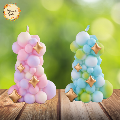 Dazzling Balloon Themed Candle