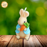 Bunny with a Carrot Themed Candle