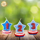 Superhero Numbered Candle