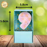 Pink Rose Numbered Candle